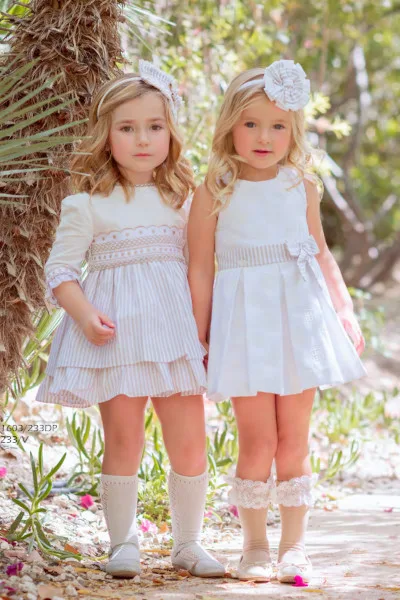 Moda infantil española Lino y algodon 